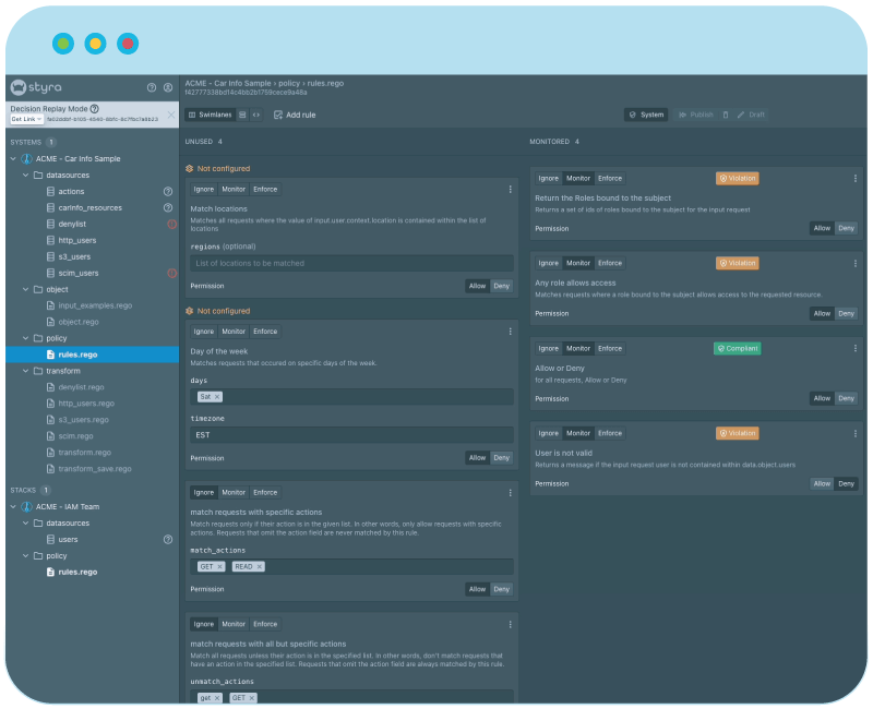 Styra DAS Authorization Platform and Policy Engine